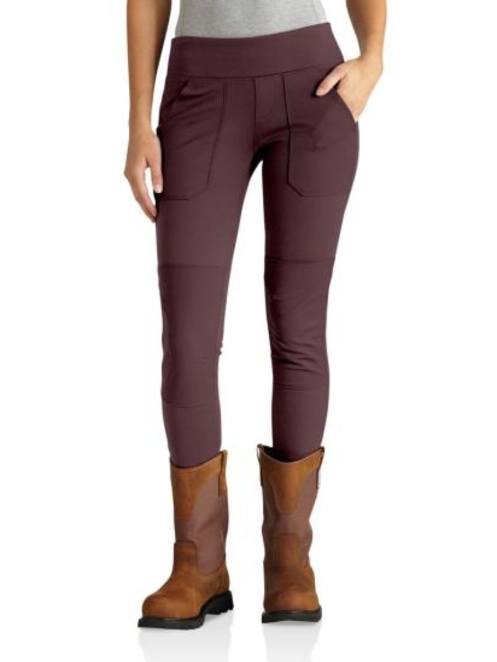 NWT Carhartt BN2482 Women's Force Fitted Midweight Utility Legging Blackberry S